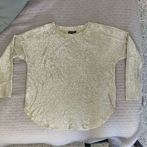 Romeo & Juliet Couture Gold Long Sleeve Top